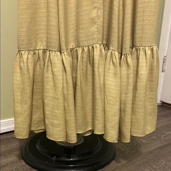 Taylor Yellow Ruffled Maxi Sundress - Picture 3 of 6